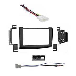 Ammarony Audio متوافق مع Nissan Rogue 2008 2009 2010 Double Din Stereo Harness Radio Radio Package Dash Kit Package