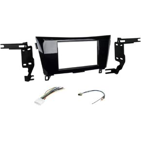 Double Din Car Stereo Install Kit, Wire Harness, and AM/FM Radio Antenna Adapter Combo -Made for Nissan: 2014 2015 2016 2017 Rogue and 2017 Rogue Sport