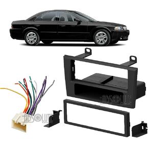 Absolute USA ABS99-5000 Fits Lincoln LS Series 2000-2003 Single DIN Stereo Harness Radio Install Dash Kit Package