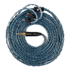 KBEAR ST24 Plus 2M 2PIN IEM Cable in Ear Monitor Cable with 3.5mm Silver-Plated Plug for KZ ZS10PRO/Castor/EDX PRO/ZSN PRO X/ZAR/AS24/ES4/ZAS/AS16,CCA CRA/C10/C12 (3.5MM, Silver, 2 PIN) in Kuwait