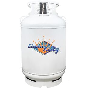 Flame King CYL200ASME 200-Pound ASME Propane Tank, Multi-Valves with Accurate Gas Level Gauge