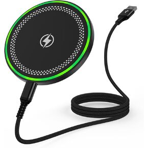 15W وسادة الشاحن اللاسلكية لـ Motorola Razr 2024 Moto G Stylus 5g 2025 G Power 2025 Edge+ Razr+ X50 Ultra Razr 50 Ultra ، Android Wireless Charge Station Mat for Samsung Galaxy S25 S24 S23 S20 S20