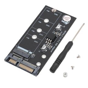 Gugxiom M.2 NGFF to SATA Adapter Card, M.2 NGFF SSD to 2.5 inch SATA III, Support M.2 NGFF 2280, 2260, 2242, 2230, Not Support NVME SSD, 6Gbps