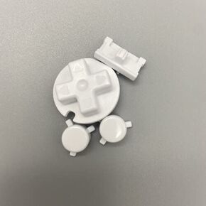 Game Boy Pocket High Quality Button Set - White