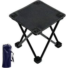 Folding Camp Stool, Portable Camping Stool Mini Camping Foot Stool Outdoor Adult Hiking Fishing Beach Portable Chair Collapsible Chair