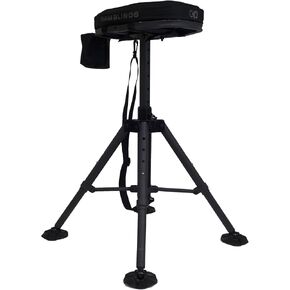 RAM Blinds - High Rise Hunting Stool - Powder-Coated Steel Seat, 20 x 10 x 10 in, 12 lbs, Swivel Design - RB7047