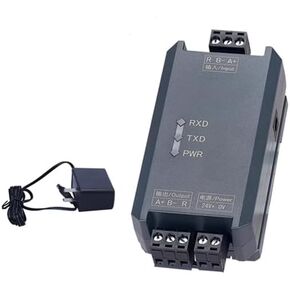 RS485 Repeater Extend Signal Communication Distance Anti-Interference Industrial RS485 Isolator Module (with 24V Power Plug)