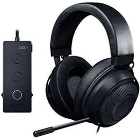 Razer Kraken - Cross-Platform Wired Gaming Headset (PC, PS4, Xbox One & Switch, 50mm Diaphragm, 3.5mm Cable with in-line Controls) Green (Renewed)