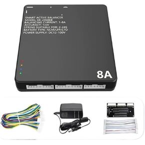 PowerDog 2A -15A Smart Active Balancer 2S~24S Li-ion Lifepo4 NCA Lithium Battery Active Balancer(EK-24S10EB)