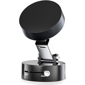 2025 Novel Vacuum-Based Magnetic Phone Holder, A Foldable and Retractable Dual-Sided Mount Compatible with All Smartphone Models (Black)
