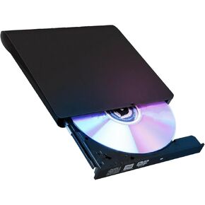 Ultra Slim External DVD Drive for Laptop USB 2.0 CD/DVD Player Portable CD DVD for Laptop or Desktop