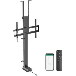 ynVISION.DESIGN Motorized TV Lift & Ceiling Drop Down Mount for 43-88 Inch TVs - 47in Travel Distance - RF Remote & WiFi Voice Control - Floor/Ceiling Installation - Max VESA 600x400, 132 lb Limit