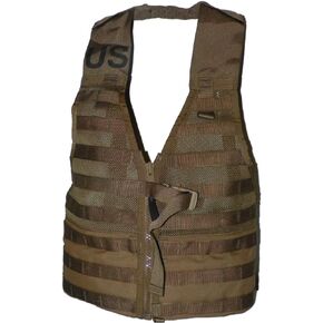 MOLLE II USMC Tactical Vest, Fighting Load Carrier with Zipper, Coyote Brown