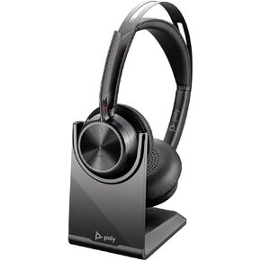 Poly Voyager Focus 2 USB-C-C Headset +USB-C/A Adapter + Charging Stand