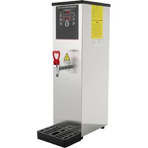 غلاية المياه التجارية 2500W التدفئة الأوتوماتيكية موزع المياه موزع الطاولة غلاية المياه للشاي والمقاهي والمطاعم والمنازل والمكاتب 15L أسود/فضية (أسود) in Kuwait