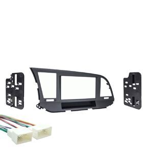 Ammarony Audio متوافق مع Fits Hyundai Elantra 2017 2018 Double Din Stereo Harness Radio Kit Kit
