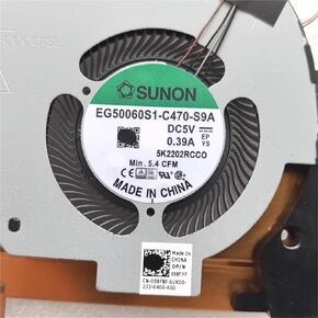 1PCS0HY6C8 058FXF for Latitude 5511 Precision 3551 Cooling Fan Cooler Fan Heatsink HY6C8 CN-0HY6C8 58FXF CN-058FXF(CN-058FXF)