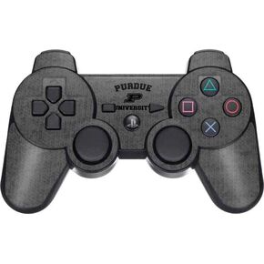 Skinit Decal Gaming Skin Compatible with PS3 Dual Shock Wireless Controller - Officially Licensed College Purdue Grey Logo Design