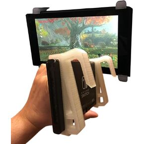 Aeroplane Tray Table Mount for Nintendo Switch, Travel Console Support Dock Set, Portable Gaming Display Stand Hanger, Airplane Game Accessories (Blue)