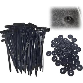 Nylon Universal Cable Tie Buckle,Heavy Duty Self-Locking Nylon Zip Ties Holder,Replaces Screws - Tightens with One Buckle, And Fixes Various Vehicle Parts! (20)