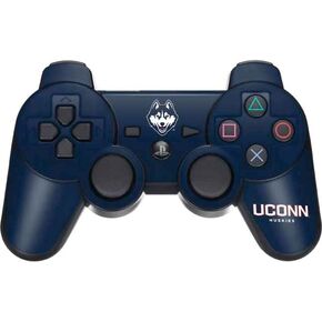 Skinit Skinit Gaming Gaming Skin متوافق مع PS3 Dual Shock Wireless Controller - جامعة كلية كونيتيكت المرخصة رسميًا