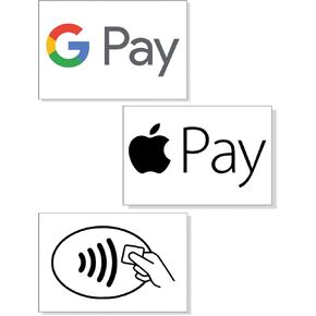 Payment Accepted Decal Bundle | Apple Pay, Google Pay and Contactless Pay