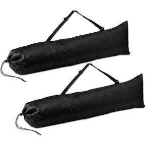 2pcs Camping Chair Replacement Bags, Polyester Durable Outdoor Folding Chair Carry Bags with Shoulder Strap and Drawstring for Camping Chair Hammock Yoga Mat Tripods Fishing Poles(Black)
