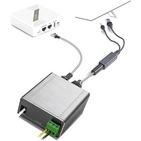Starlink Ethernet Adapter Gen 3 – High-Performance PoE Injector, 12V Conversion Kit, Compatible for Starlink Gen 3 Devices – Ideal for Home, RV, and Remote Work Setups(No Power Cord)