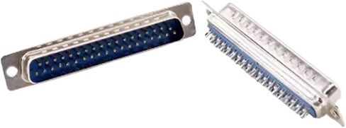 30pcs DB37 Hole Pin Female Male Blue Welded Connector RS232 Serial Port Socket DB D-SUB Adapter 37PIN(DB37 Male) in Saudi Arabia