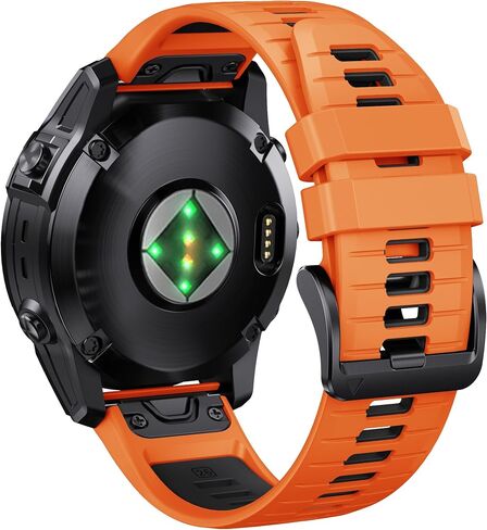 26mm Premium Silicone Watch Band Compatible with Garmin Fenix 8X | Fenix 7X/7X Pro | Fenix 6X Pro/6X GPS | Fenix 5X Plus| Tactix 7 Pro | Enduro 2 | Mk2i/3i | Epix Pro 51mm in Saudi Arabia