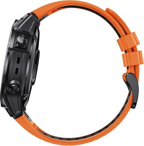26mm Premium Silicone Watch Band Compatible with Garmin Fenix 8X | Fenix 7X/7X Pro | Fenix 6X Pro/6X GPS | Fenix 5X Plus| Tactix 7 Pro | Enduro 2 | Mk2i/3i | Epix Pro 51mm in Saudi Arabia