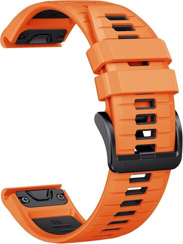 26mm Premium Silicone Watch Band Compatible with Garmin Fenix 8X | Fenix 7X/7X Pro | Fenix 6X Pro/6X GPS | Fenix 5X Plus| Tactix 7 Pro | Enduro 2 | Mk2i/3i | Epix Pro 51mm in Saudi Arabia