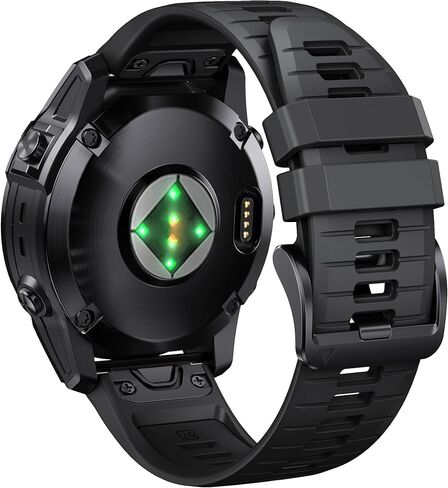 26mm silicone Watch Band متوافق مع Garmin Fenix ​​8x | Fenix ​​7x/7x Pro | Fenix ​​6x Pro/6x GPS | Fenix ​​5x Plus | Tastix 7 Pro | enduro 2 | Mk2i/3i | Epix Pro 51mm in Kuwait