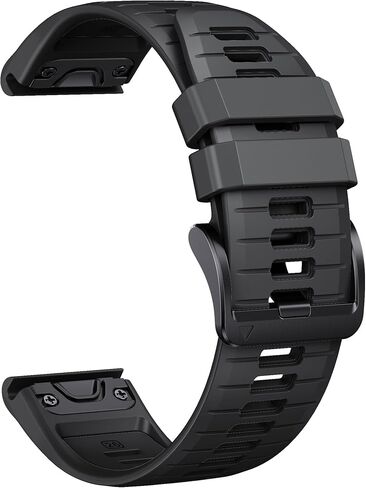 26mm silicone Watch Band متوافق مع Garmin Fenix ​​8x | Fenix ​​7x/7x Pro | Fenix ​​6x Pro/6x GPS | Fenix ​​5x Plus | Tastix 7 Pro | enduro 2 | Mk2i/3i | Epix Pro 51mm in Kuwait