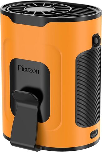 Picozon Portable Smart AI Fan, 9000 RPM Strong Airflow, Rechargeable 4 Speeds Hands-free Wearable Waist Clip Necklace Fan with 20H Non-Stop Cooling System for Outdoor, Hiking Jobsite Camping - Green in Saudi Arabia