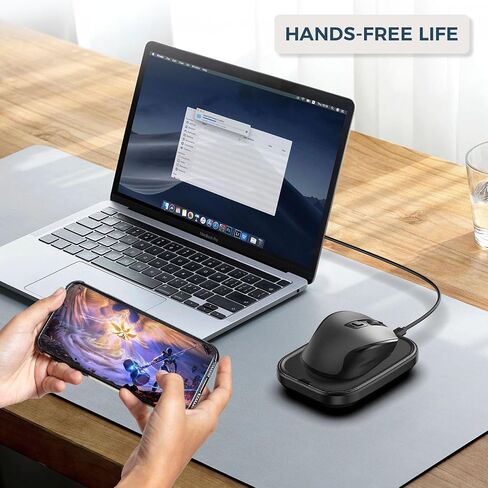 Mouse Jiggler Undetectable – Ultra Slim Mouse Mover with Realistic Movement, No Software Needed, Keeps Your PC Awake and Active, Keeps Computer Awake for Office or Remote Work - Black in Saudi Arabia