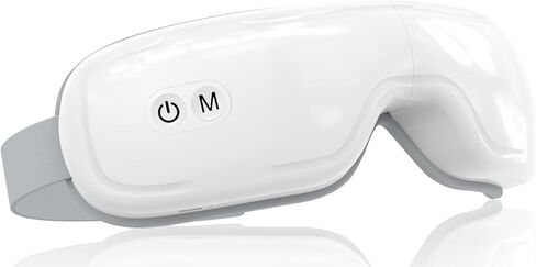 iKristin Eye Massager,Eye Mask with Bluetooth Music,Voice Controlled Eye Massager with Heat,Relax Eye Fatigue and Improve Sleep,Foldable Eye Massager for Men and Women Ideal Gift in Saudi Arabia