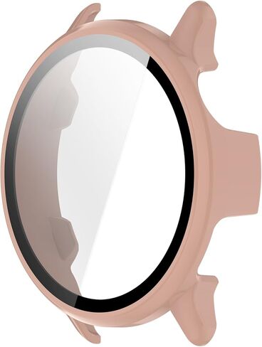 Compatible with Garmin Vivoactive 6 Case, All-Around PC Cover + HD Tempered Glass Screen Protector for Garmin Vivoactive6 Smart Watch Accessories (Clear+Black+Blue+Silver+Green) in Kuwait