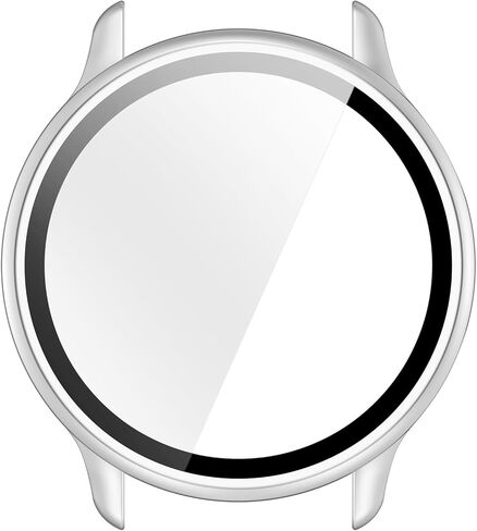 Compatible with Garmin Vivoactive 6 Case, All-Around PC Cover + HD Tempered Glass Screen Protector for Garmin Vivoactive6 Smart Watch Accessories (Clear+Black+Blue+Silver+Green) in Kuwait