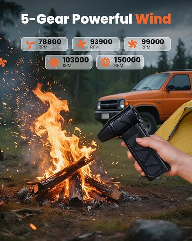 Duster Air Air مضغوط ، 150000 دورة في الدقيقة هواء اللاسلكي Duster 5-gear قابلة للتعديل هواء كهربائي قابل للتعديل ، منفاخ هواء محرك غير قابلة للشحن للوحة المفاتيح والكمبيوتر الشخصي والسيارة والخارجية والمنزل التنظيف in Kuwait