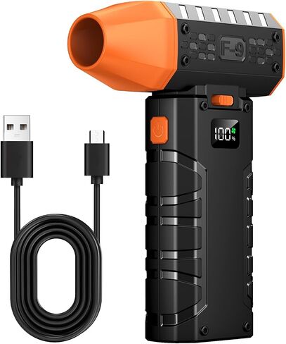 Compressed Air Duster, 130000RPM Electric Air Duster, Rechargeable Cordless Air Blower Fan with LED Light for Computer, Keyboard, House, Outdoor, Car, PC Cleaning, Replace Compressed Air Cans in Saudi Arabia