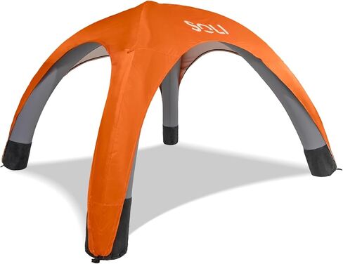 Soli: Air Canopy 12 ' - Ultra Marine Blue - Outdoor & Beach Selfing Sun Tent ، Gall Gall ، UPF 50 ، ومخاطر المضخة ، وخفيفة الوزن ومحمولة ، حقيبة تحمل على الظهر in Kuwait