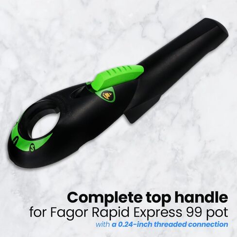 مجموعة مقبض بديلة متوافقة مع Fagor Rapid Express 99 طباخ ضغط | يتضمن صمام منظم الضغط ، والبراغي والغطاء (حجم خيط المداخن: 0.23 بوصة) in Kuwait