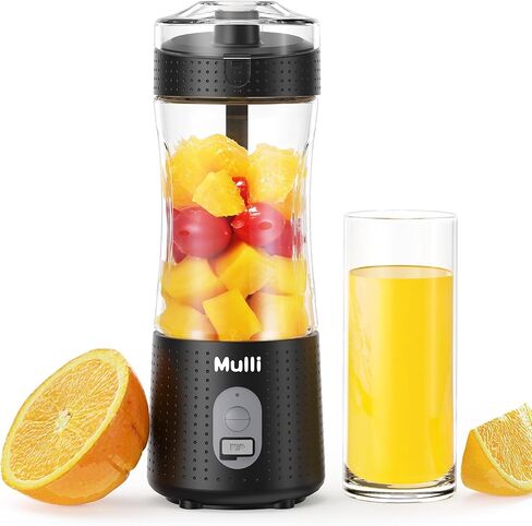 ‌Mulli Pro-Grade Personal Blender 18K RPM - USB-C Rechargeable Ice Crusher, Travel Blender for Gym Camping Baby Food, 13oz BPA-Free with Flip-Top Lid in Kuwait