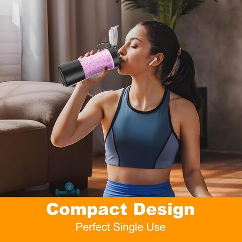 ‌Mulli Pro-Grade Personal Blender 18K RPM - USB-C Rechargeable Ice Crusher, Travel Blender for Gym Camping Baby Food, 13oz BPA-Free with Flip-Top Lid in Kuwait