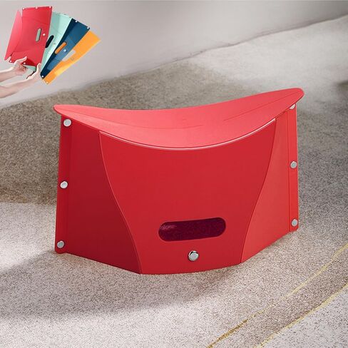 Foldable Portable Stool, Thickness of 0.5 in, Lightweight Collapsable Folding Chair for Hiking Picnic Camping Fishing (Red) in Kuwait