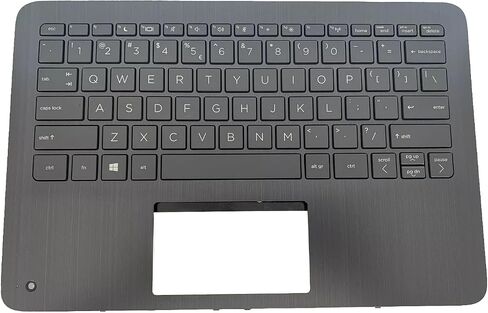 New Replacement for HP ProBook X360 11 G5 G6 EE G7 EE Laptop Upper Case Palmrest Keyboard Assembly Part L83983-001 M03759-001 Black (G5 G6 EE G7 WFC Hole) in Kuwait