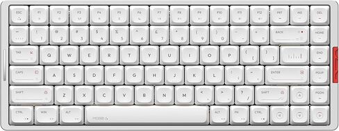 IQUNIX MQ80 Low Profile Mechanical Keyboard for Work and Gaming Tri Mode Wireless Wired CNC Aluminum Hot Swappable RGB Backlit Long Battery Life VIA Support (Silver) in Kuwait