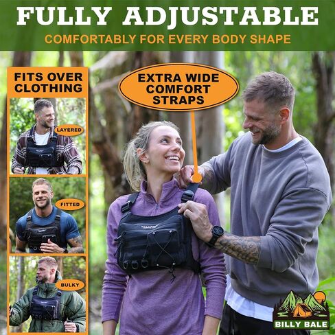 Sports Chest Bag – Lightweight, Outdoor Water-Resistant Adjustable EDC Front Tactical Pack for Hunting, Hiking, Running, Cycling, Travel - Compact & Durable Vest For Men & Women in Saudi Arabia