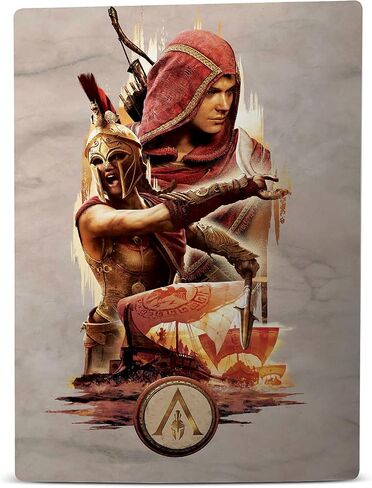 Head Case Designs Officially Licensed Assassin's Creed Alexios With Spear Odyssey Artwork Vinyl Faceplate Sticker Gaming Skin Decal Cover Compatible With Sony PlayStation 5 PS5 Disc Edition Console in Saudi Arabia